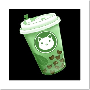 Neko Boba Matcha Posters and Art